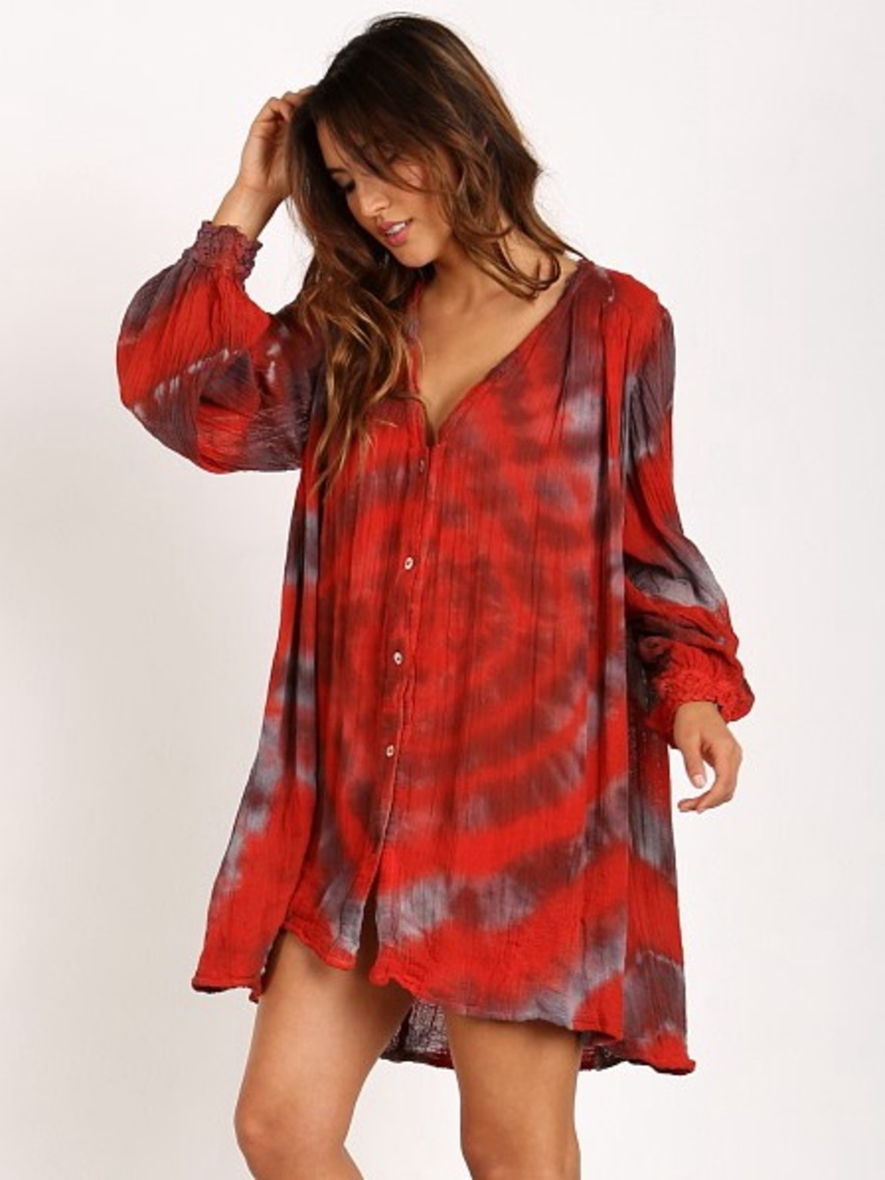 Jen’s Pirate Booty Hera Swing Dress Red/Storm Size OS